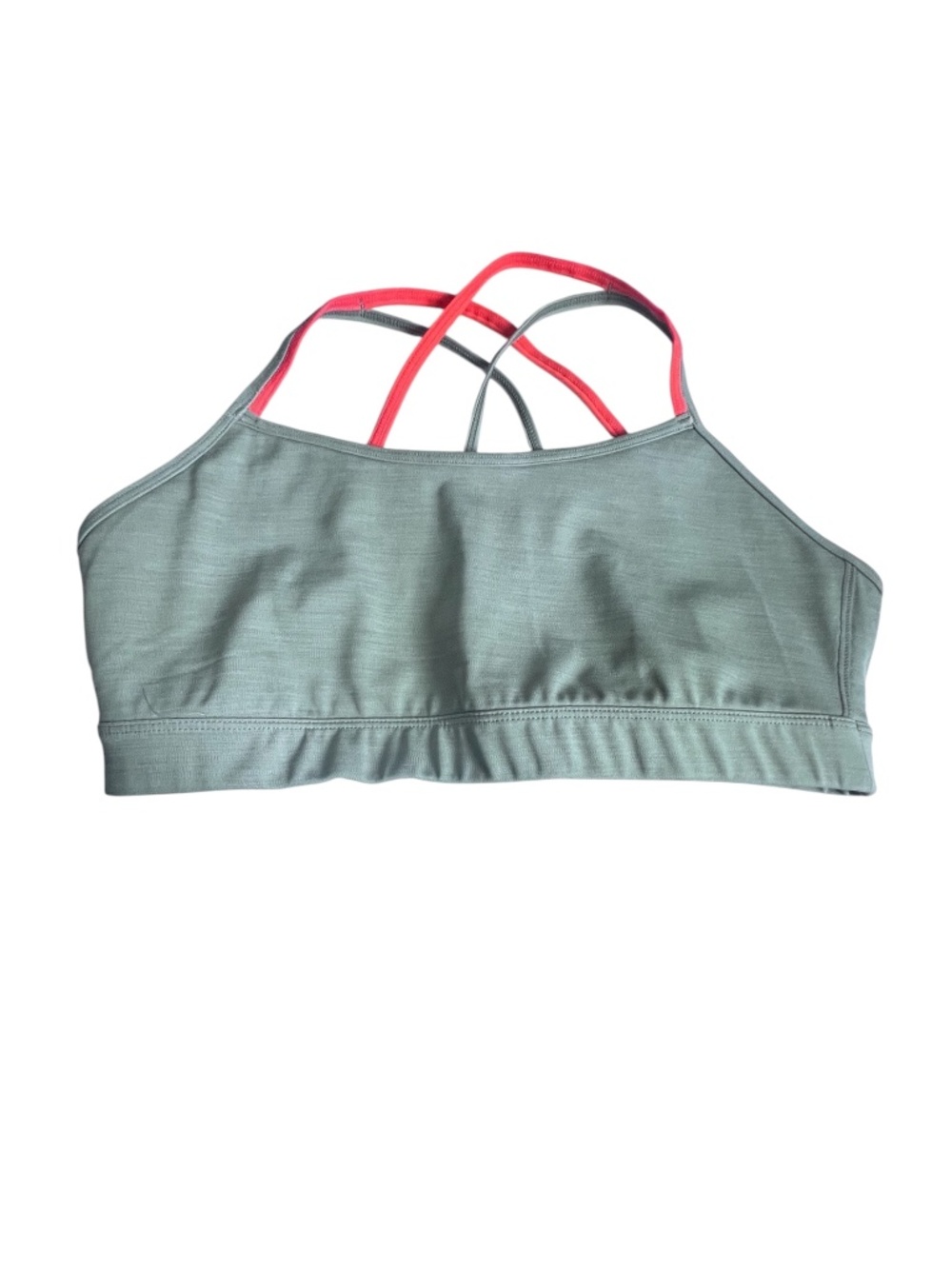 Adidas Strappy Sports Bra Gray/Pink – Medium Support Workout Bra Pre-owned